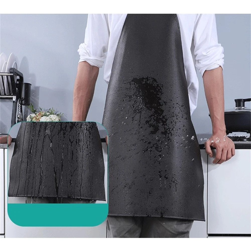 Hanging Neck Wrinkle-resistant Kitchen Supplies Apron Oilproof PVC Leather Waterproof Heavy Duty Multiple Sizes
Hanging Neck Wrinkle-resistant Kitchen Supplies Apron Oilproof PVC Leather Waterproof Heavy Duty Multiple Sizes