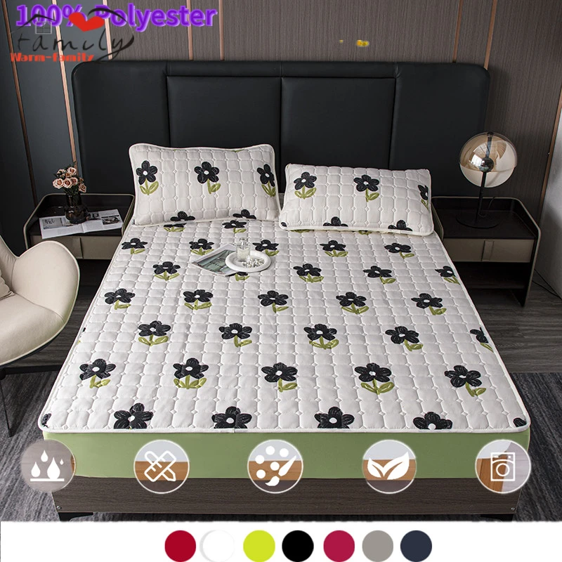 Thicken Fitted Bed Sheet with Elastic Band Anti-slip Quilted Mattress Cover Protector for Single Double King Queen Size Decor
Thicken Fitted Bed Sheet with Elastic Band Anti-slip Quilted Mattress Cover Protector for Single Double King Queen Size Decor