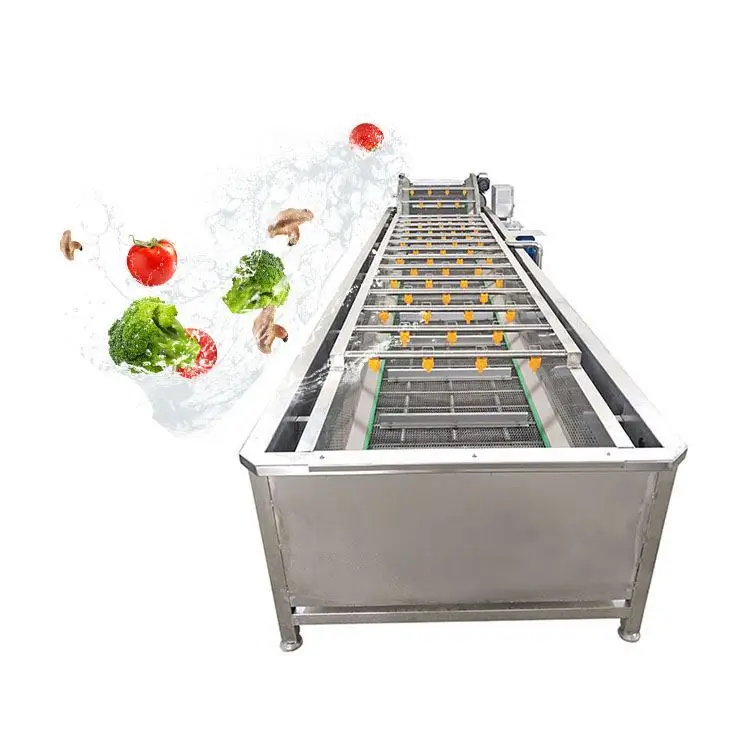 Large capacity vegetable bubble cleaning machine conveyor belt surfing fruit washer machine
Large capacity vegetable bubble cleaning machine conveyor belt surfing fruit washer machine
