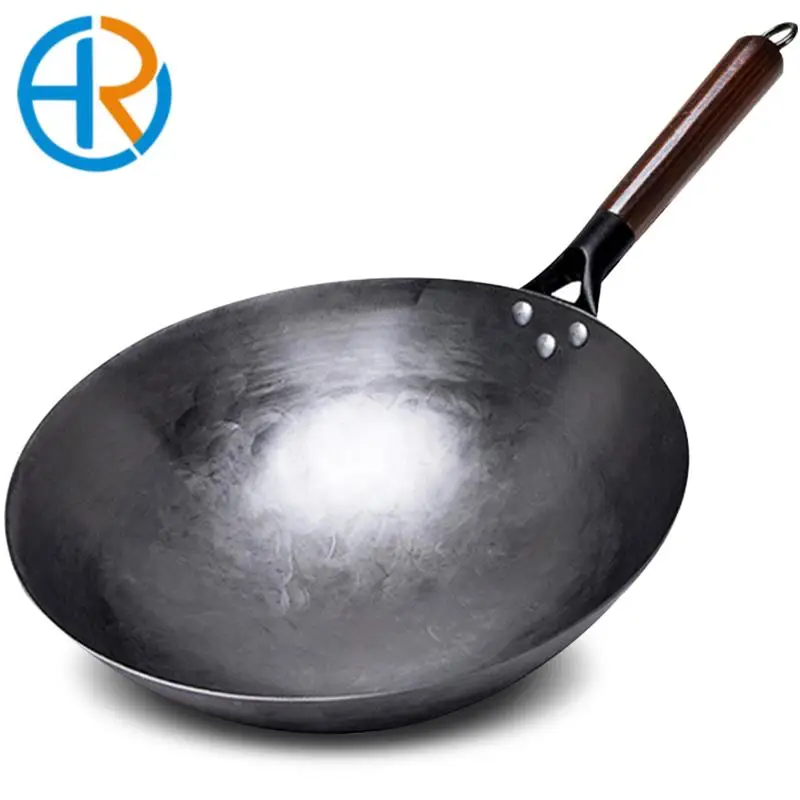 HongRui Non-coating Iron Wok Chinese Traditional Handmade Wok For Kitchen Pan Wooden Handle For Gas Cookware 1 to 2 People
HongRui Non-coating Iron Wok Chinese Traditional Handmade Wok For Kitchen Pan Wooden Handle For Gas Cookware 1 to 2 People