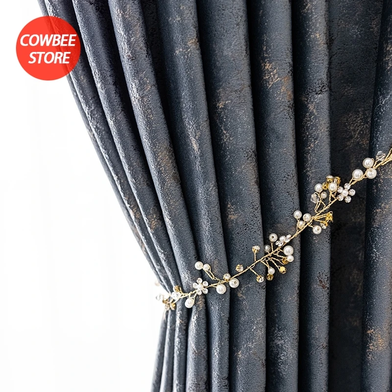 European Luxury Velvet Curtains for The Living Room Bedroom Windows Backdrop Golden Pattern Blackout Curtain Bronzing Cloth
European Luxury Velvet Curtains for The Living Room Bedroom Windows Backdrop Golden Pattern Blackout Curtain Bronzing Cloth