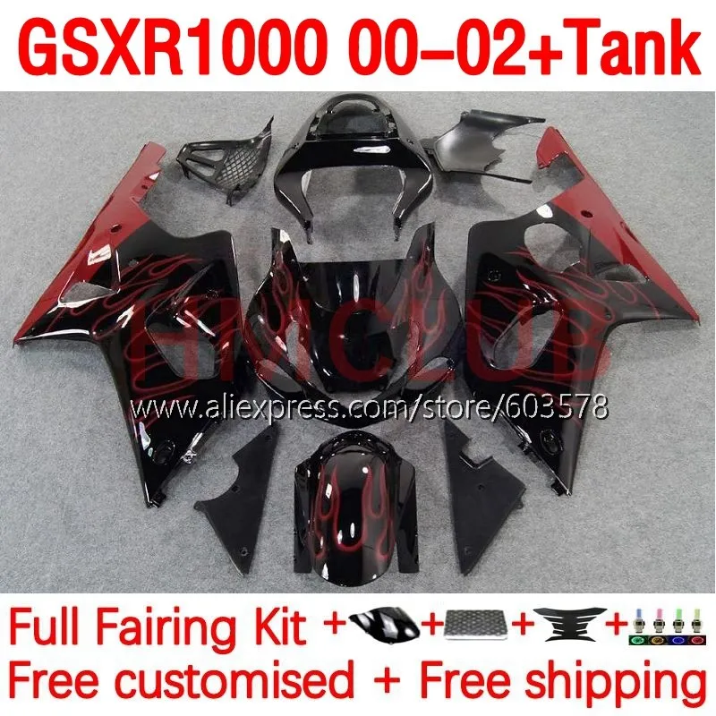 Tank OEM For SUZUKI GSXR-1000 GSXR 1000 CC K2 GSXR1000 00 01 02 GSX-R1000 2000 2001 2002 Injection Fairing 176No.63 red flames
Tank OEM For SUZUKI GSXR-1000 GSXR 1000 CC K2 GSXR1000 00 01 02 GSX-R1000 2000 2001 2002 Injection Fairing 176No.63 red flames