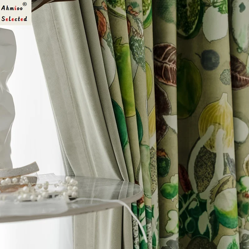 New Fashion Velvet Blackout Curtains for Living Room Bedroom Digital Printed Green Window Drapes Home Decorative Soft Fabrics
New Fashion Velvet Blackout Curtains for Living Room Bedroom Digital Printed Green Window Drapes Home Decorative Soft Fabrics