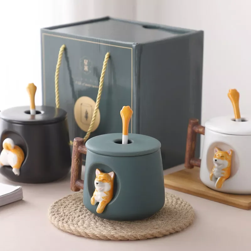 2022New Ceramic Cute Shiba Inu Mugs Coffee Cup Travel with Lid and Spoon Tray Kawaii Milk Tea Espresso Cups Set Personalized Gif
2022New Ceramic Cute Shiba Inu Mugs Coffee Cup Travel with Lid and Spoon Tray Kawaii Milk Tea Espresso Cups Set Personalized Gif