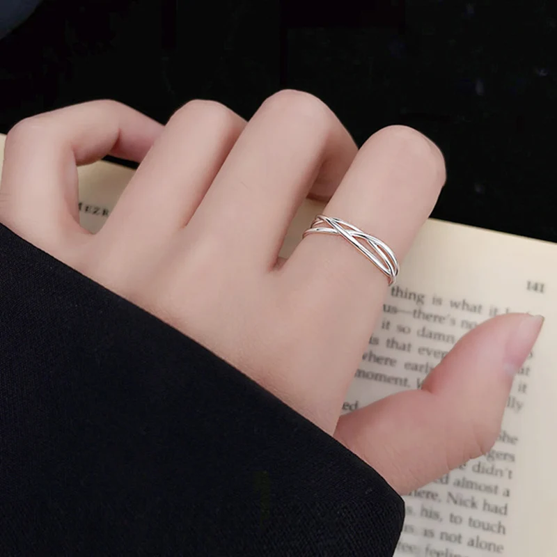 VENTFILLE Silver Color Multi Layers Korean Open Ring for Women Girl Party Gift Sweet Simplicity Personality Jewelry Dropshipping
VENTFILLE Silver Color Multi Layers Korean Open Ring for Women Girl Party Gift Sweet Simplicity Personality Jewelry Dropshipping