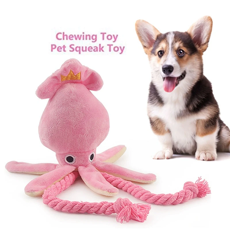 Plush Squid Small Dog Toy Sound BB Plush Pet Puppy Rope Toys Pink Chew Squeak Toys For Small Medium Large Dogs Pet Products
Plush Squid Small Dog Toy Sound BB Plush Pet Puppy Rope Toys Pink Chew Squeak Toys For Small Medium Large Dogs Pet Products