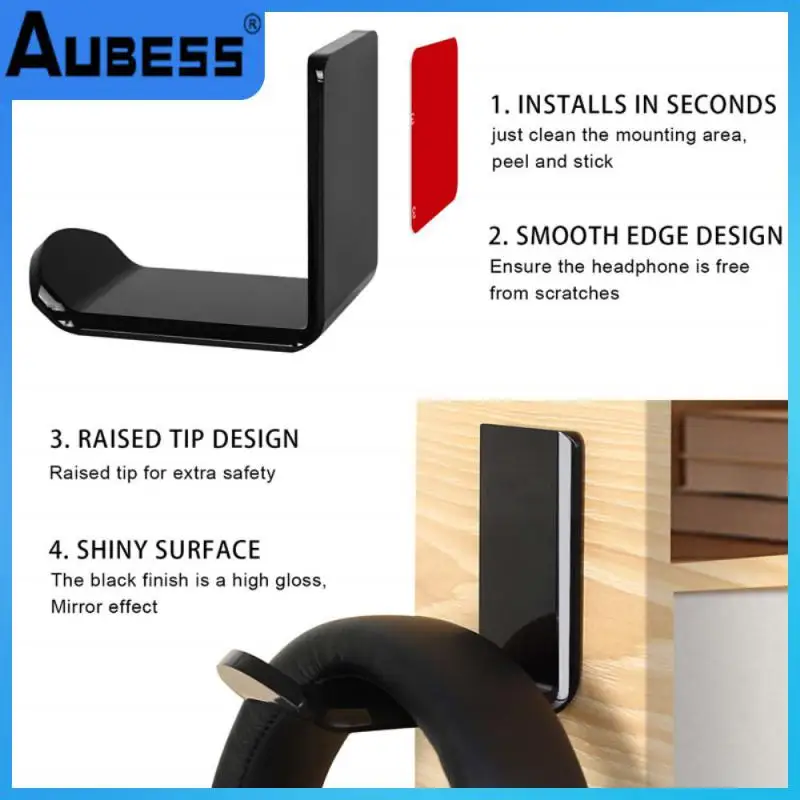 Black Headphone Office Hanger Universal Multifunctional Game Earphone Holder Portable Creative For Offices Rooms Acrylic
Black Headphone Office Hanger Universal Multifunctional Game Earphone Holder Portable Creative For Offices Rooms Acrylic