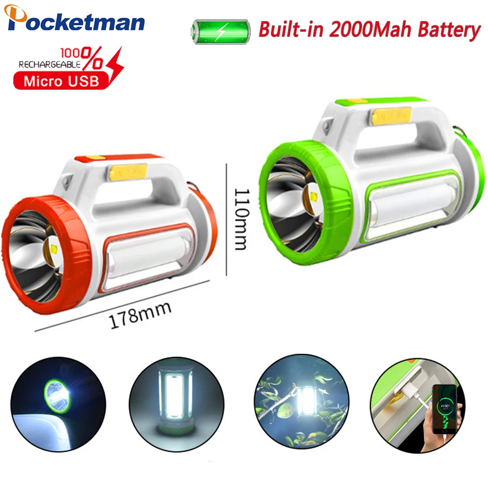 Powerful LED Flashlight Outdoor Waterproof Camping Light Tent Light USB/Solar Charging Searchlight Rechargeable Spotlight Torch
Powerful LED Flashlight Outdoor Waterproof Camping Light Tent Light USB/Solar Charging Searchlight Rechargeable Spotlight Torch
