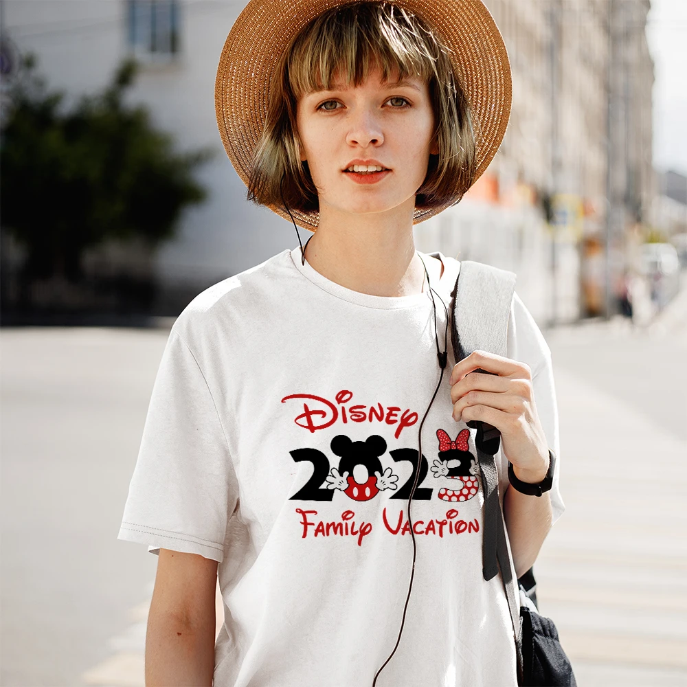 2023 Happy New Year Disney Mickey Mouse T Shirt Women Family Vacation Fashion Female Blouses Short Sleeve High Street T-shirts
2023 Happy New Year Disney Mickey Mouse T Shirt Women Family Vacation Fashion Female Blouses Short Sleeve High Street T-shirts
