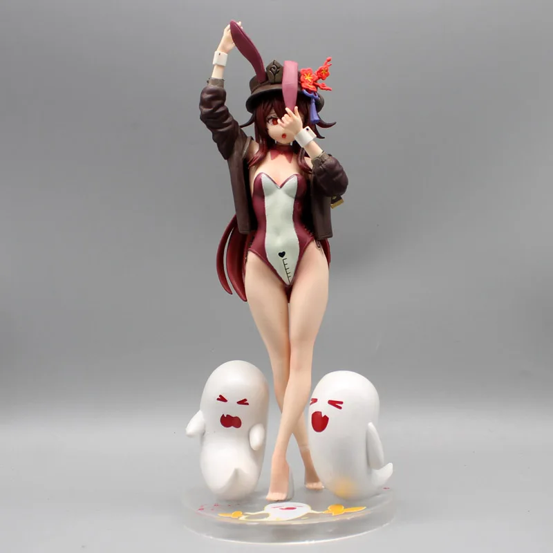 

27 см Genshin Impact Hu Tao Bunny Сексуальная аниме-девушка фигурка Klee/Venti/Qiqi/нахида, экшн-фигурка, Коллекционная модель для взрослых, куклы, игрушки