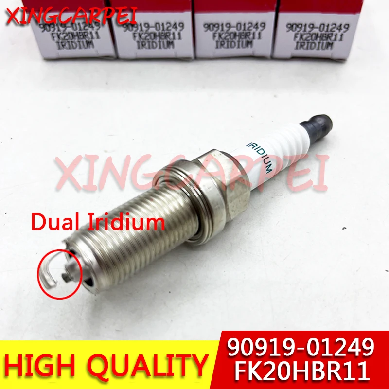 Высококачественные 4 шт. 90919-01249 FK20HBR11 двойная иридиевая Свеча зажигания для Lexus LS460 IS250 GS350 Crown Aurion 9091901249
Высококачественные 4 шт. 90919-01249 FK20HBR11 двойная иридиевая Свеча зажигания для Lexus LS460 IS250 GS350 Crown Aurion 9091901249