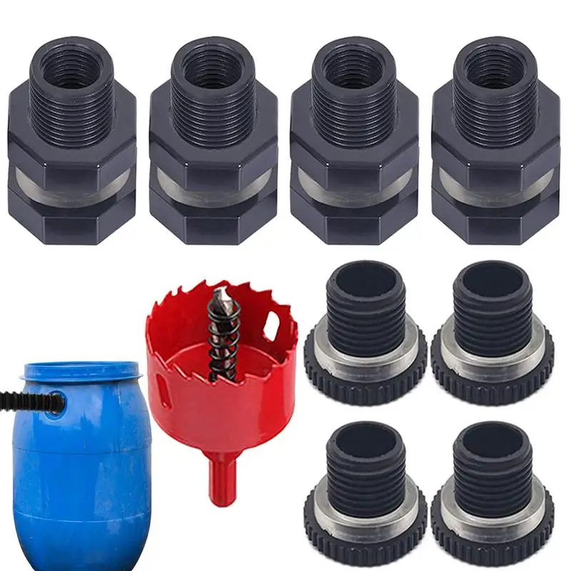 Sink To Hose Adapter PVC Bulkhead Fitting With Plugs Accessory Leakproof Multifunctional For Tanks Aquariums Ponds Rain Barrels
Sink To Hose Adapter PVC Bulkhead Fitting With Plugs Accessory Leakproof Multifunctional For Tanks Aquariums Ponds Rain Barrels