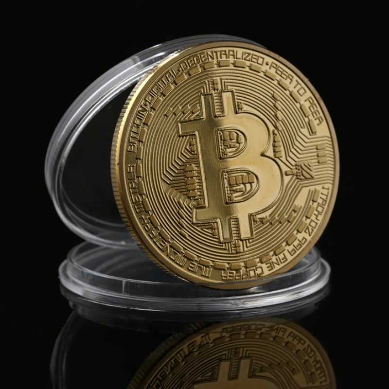 Gold Plated Bitcoin Coin Non-currency Coins Collectibles Metal Antique Bit BTC Creative Souvenir Home Decoration Accessories
Gold Plated Bitcoin Coin Non-currency Coins Collectibles Metal Antique Bit BTC Creative Souvenir Home Decoration Accessories