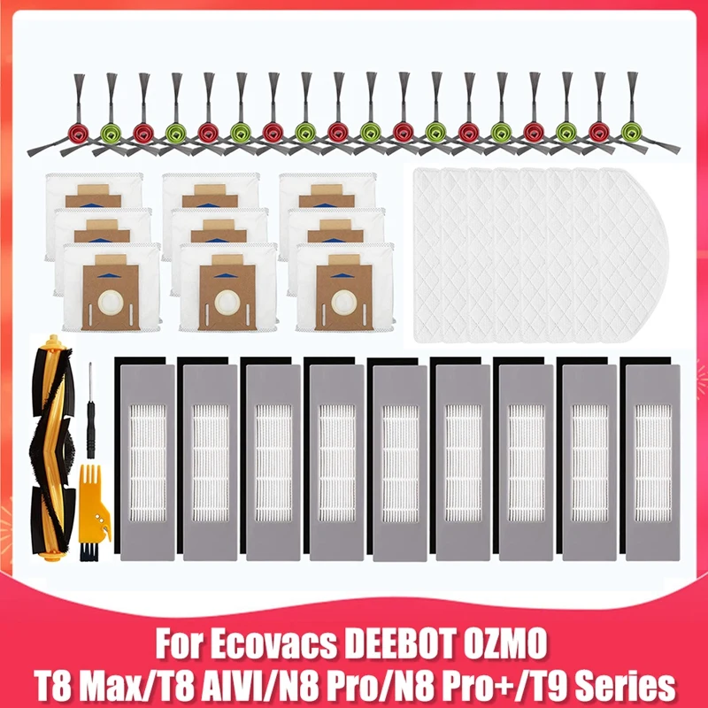 Запасные части для Ecovacs DEEBOT OZMO T8 Max T8 AIVI N8 Pro/N8 Pro + аксессуары для робота-пылесоса Kit
Запасные части для Ecovacs DEEBOT OZMO T8 Max T8 AIVI N8 Pro/N8 Pro + аксессуары для робота-пылесоса Kit