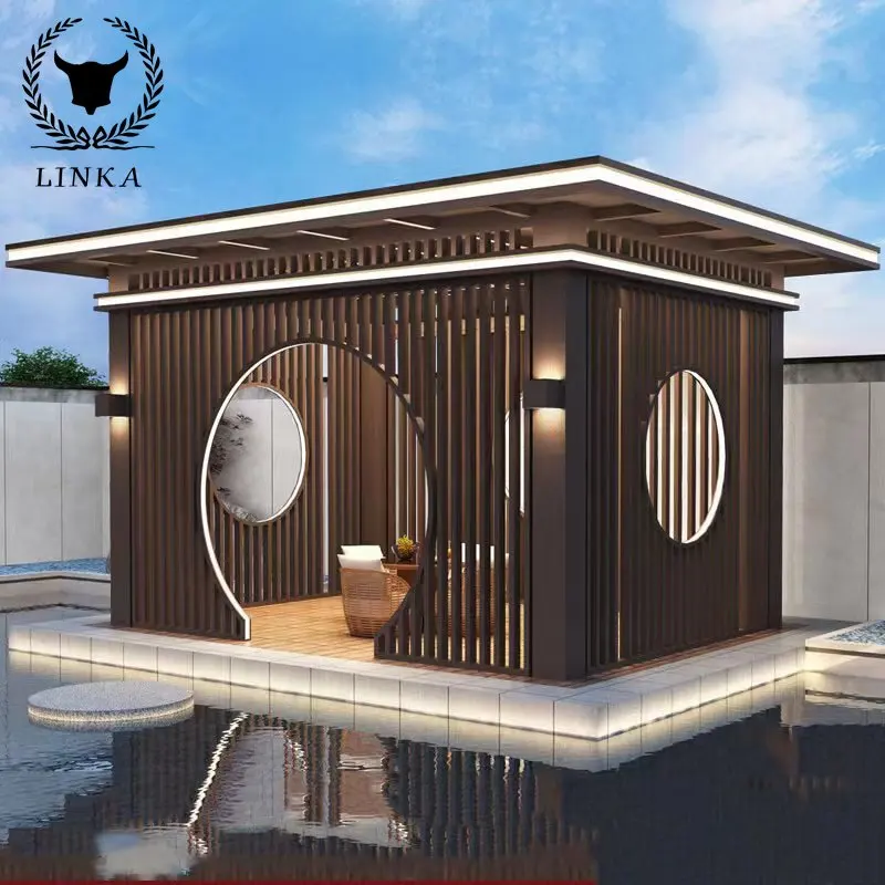 Aluminum alloy new Chinese style pavilion outdoor leisure pavilion villa courtyard garden pavilion outdoor shading pavilion anti
Aluminum alloy new Chinese style pavilion outdoor leisure pavilion villa courtyard garden pavilion outdoor shading pavilion anti