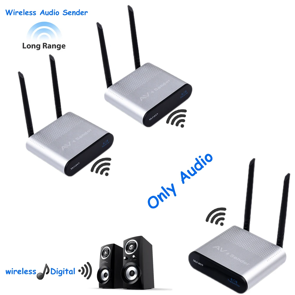 AU680 Audio transmitter and Receiver Audio Sender for Loudspeakers Digital Transmitter Without Latency Wireless Surround Speaker 
AU680 Audio transmitter and Receiver Audio Sender for Loudspeakers Digital Transmitter Without Latency Wireless Surround Speaker