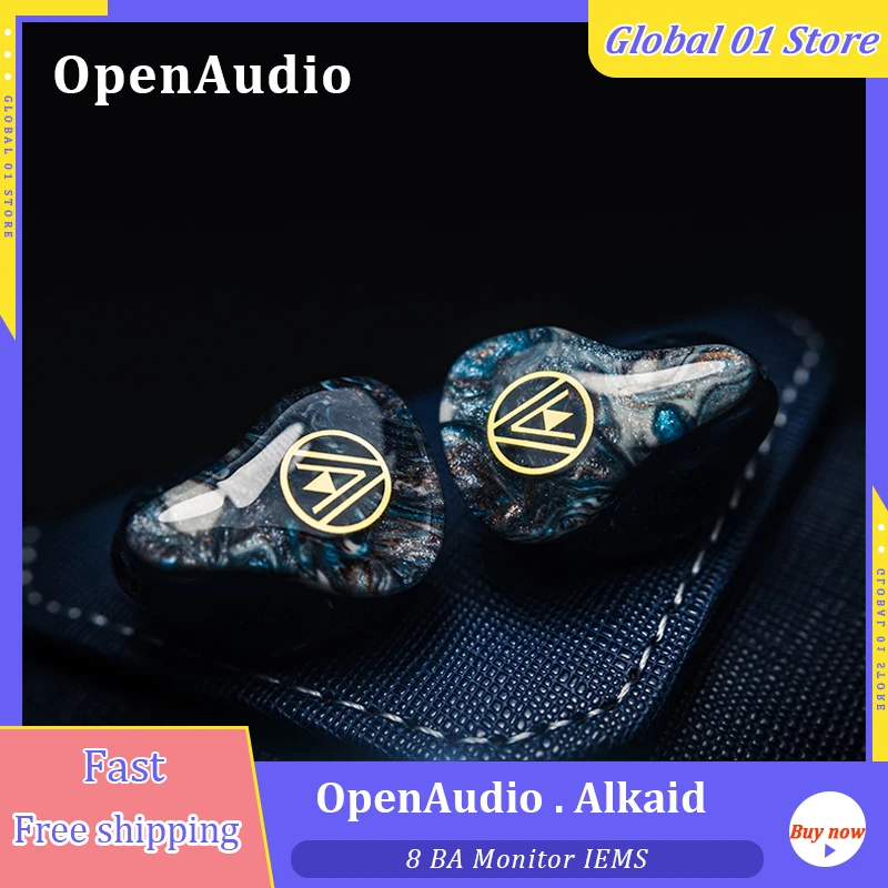 OpenAudio Alkaid 8 BA IEM Knowles Balanced Armature Drive HiFi In Ear Earphone Flagship Monitors Earbuds 2Pin 0.78mm Cable
OpenAudio Alkaid 8 BA IEM Knowles Balanced Armature Drive HiFi In Ear Earphone Flagship Monitors Earbuds 2Pin 0.78mm Cable