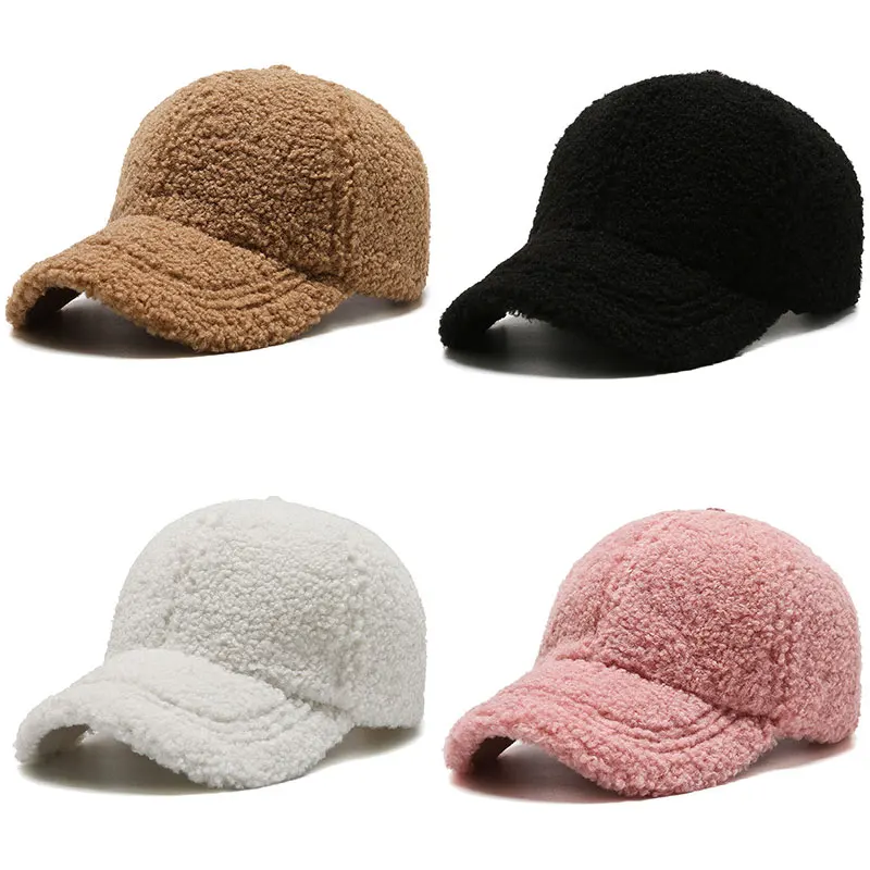 Pure Color Men Women Hat Wool Thicken Baseball Cap Fashionable Lamb Fur Hat Outdoor Warm Winter Hat Thicken Warm Cap Trendy Cap
Pure Color Men Women Hat Wool Thicken Baseball Cap Fashionable Lamb Fur Hat Outdoor Warm Winter Hat Thicken Warm Cap Trendy Cap