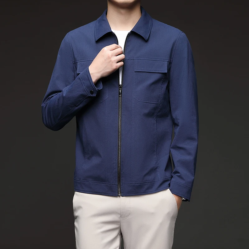 Spring and Autumn Men's Jacket Young and Middle-Aged Business Lapel Casual Thin Jacket Spring New Jacket for Men
Spring and Autumn Men's Jacket Young and Middle-Aged Business Lapel Casual Thin Jacket Spring New Jacket for Men