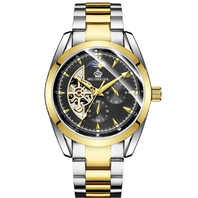 Swiss New Star Replacement Fully Automatic Hollowed Out Waterproof Second Hand Mechanical Watch Men's Watch Free of Shipping
Swiss New Star Replacement Fully Automatic Hollowed Out Waterproof Second Hand Mechanical Watch Men's Watch Free of Shipping