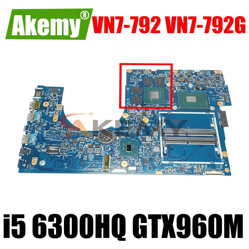 For ACER VN7-792 VN7-792G Laptop Motherboard 14307-1M 448.06A12.001M CPU i5 6300HQ GTX960M 2G DDR4 100% Test Work
For ACER VN7-792 VN7-792G Laptop Motherboard 14307-1M 448.06A12.001M CPU i5 6300HQ GTX960M 2G DDR4 100% Test Work