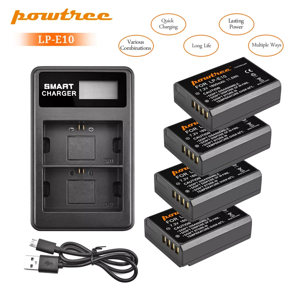 LP-E10 LP E10 Digital Camera Battery + Dual LCD Charger for Canon Rebel T3 T5 T6 Kiss X50 Kiss X70 EOS 1100D EOS 1200D EOS 1300D
LP-E10 LP E10 Digital Camera Battery + Dual LCD Charger for Canon Rebel T3 T5 T6 Kiss X50 Kiss X70 EOS 1100D EOS 1200D EOS 1300D