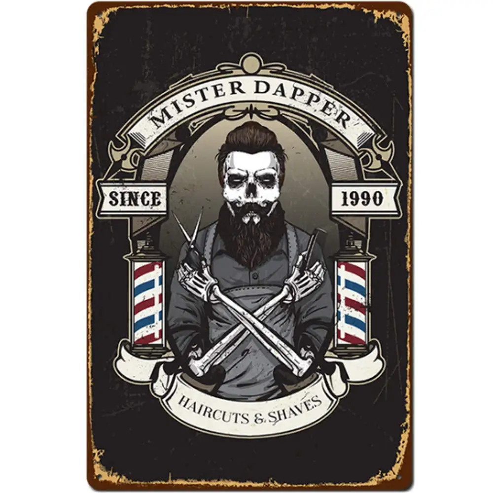 Retro Design Tin Metal Signs Wall Art | Thick Tinplate Print Poster Wall Decoration for Barber Shop
Retro Design Tin Metal Signs Wall Art | Thick Tinplate Print Poster Wall Decoration for Barber Shop