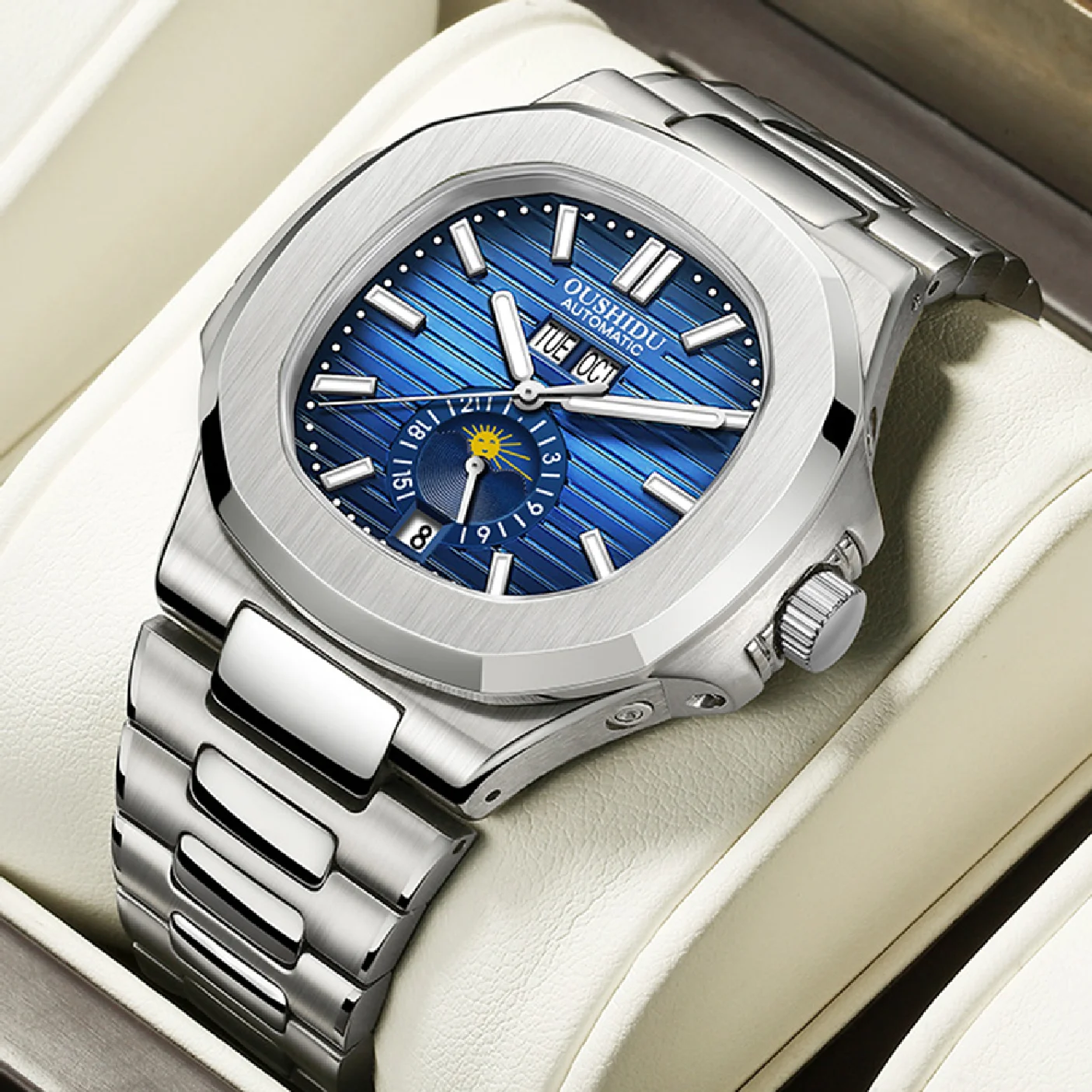 Fully 316L Steel Fashion Casual Mens Watches Automatic Mechanical Male Wristwatches Transparent Analog Rose Gold Skeleton Clock
Fully 316L Steel Fashion Casual Mens Watches Automatic Mechanical Male Wristwatches Transparent Analog Rose Gold Skeleton Clock