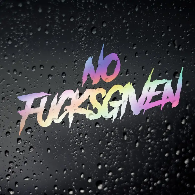 No F*cks Given Oil Slick Chrome Car Sticker - JAP Tuning Drift Motorsport Trackday Tuner
No F*cks Given Oil Slick Chrome Car Sticker - JAP Tuning Drift Motorsport Trackday Tuner