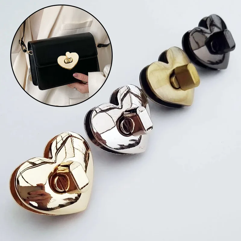 DIY Metal Bag Turn Lock Heart shape Twist Lock Clasp Leather Craft Handbag Shoulder Bag Purse Hardware Women Bag Accessory
DIY Metal Bag Turn Lock Heart shape Twist Lock Clasp Leather Craft Handbag Shoulder Bag Purse Hardware Women Bag Accessory