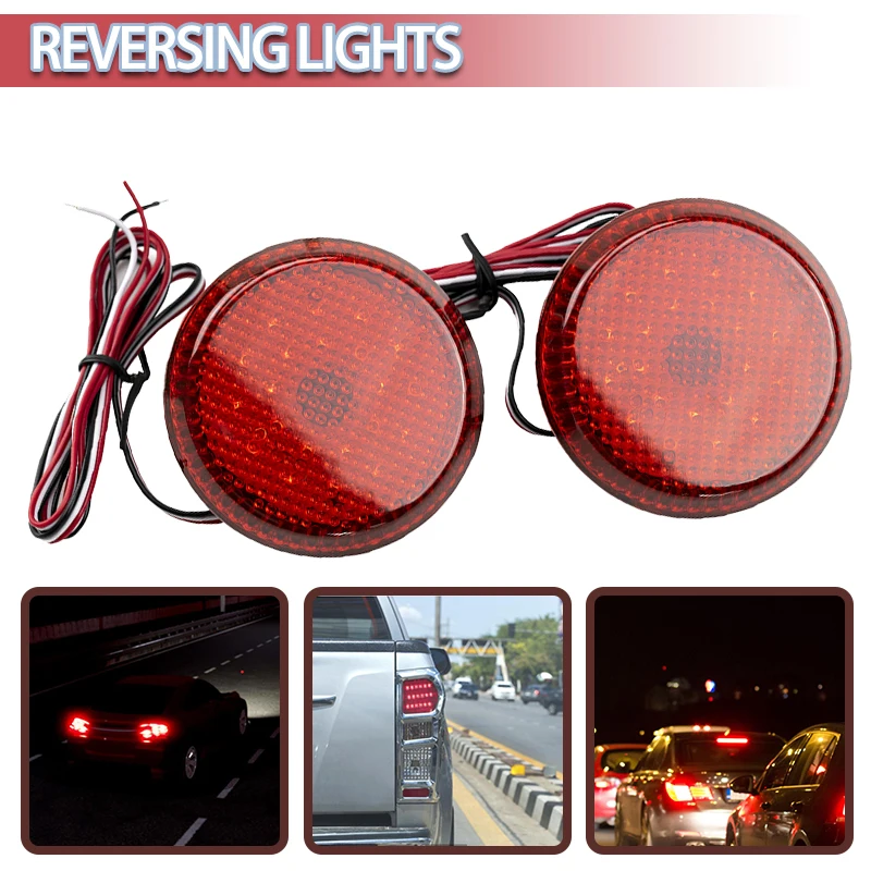 Mayitr 2pcs 12V Car Round LED Rear Bumper Fog Light Automobile Reversing Tail Lamp For Toyota For Nissan
Mayitr 2pcs 12V Car Round LED Rear Bumper Fog Light Automobile Reversing Tail Lamp For Toyota For Nissan