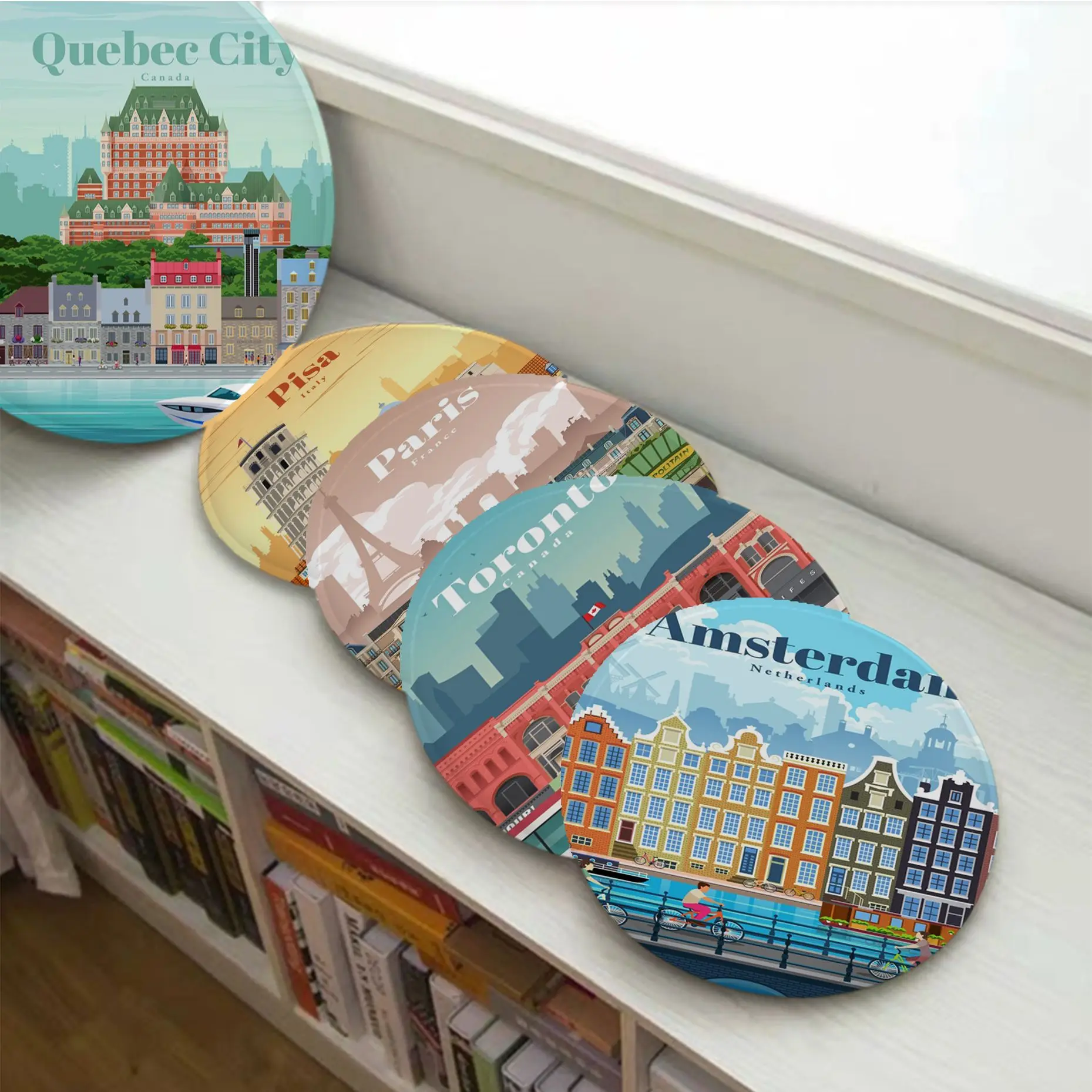 World Travel City Round Sofa Mat Dining Room Table Chair Cushions Unisex Fashion Anti-slip Outdoor Garden Cushions
World Travel City Round Sofa Mat Dining Room Table Chair Cushions Unisex Fashion Anti-slip Outdoor Garden Cushions