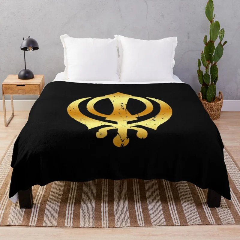 Khanda Sikh symbol Sikhism Throw Blanket Hairy Sofa Throw Blanket Blankets For Bed
Khanda Sikh symbol Sikhism Throw Blanket Hairy Sofa Throw Blanket Blankets For Bed