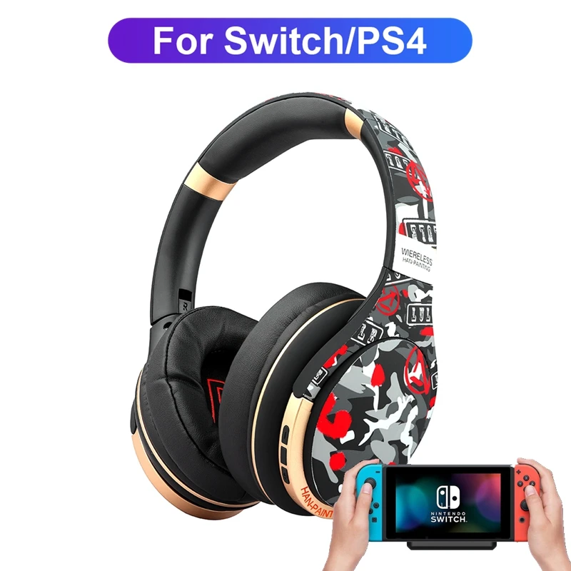Wireless Bluetooth Headphones with Mic, For PS4 Nintendo Switch Transmitter Gamer Headsets PC Gaming Helmet with Aux Adapter 005
Wireless Bluetooth Headphones with Mic, For PS4 Nintendo Switch Transmitter Gamer Headsets PC Gaming Helmet with Aux Adapter 005