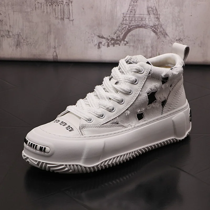 New Arrival Men Fashion Causal High Top Shoes Summer Luxury Designer Youth Trending Breathable Thick Bottom Leisure Boots
New Arrival Men Fashion Causal High Top Shoes Summer Luxury Designer Youth Trending Breathable Thick Bottom Leisure Boots