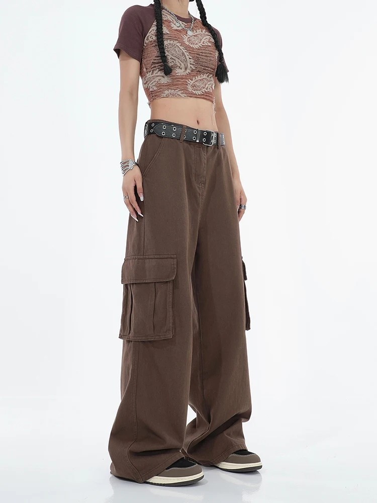 Vintage Coffee Overalls Jeans Women's Fashion New Style Women's Trousers High Waist Loose Casual Trousers Streetwear BF Style
Vintage Coffee Overalls Jeans Women's Fashion New Style Women's Trousers High Waist Loose Casual Trousers Streetwear BF Style