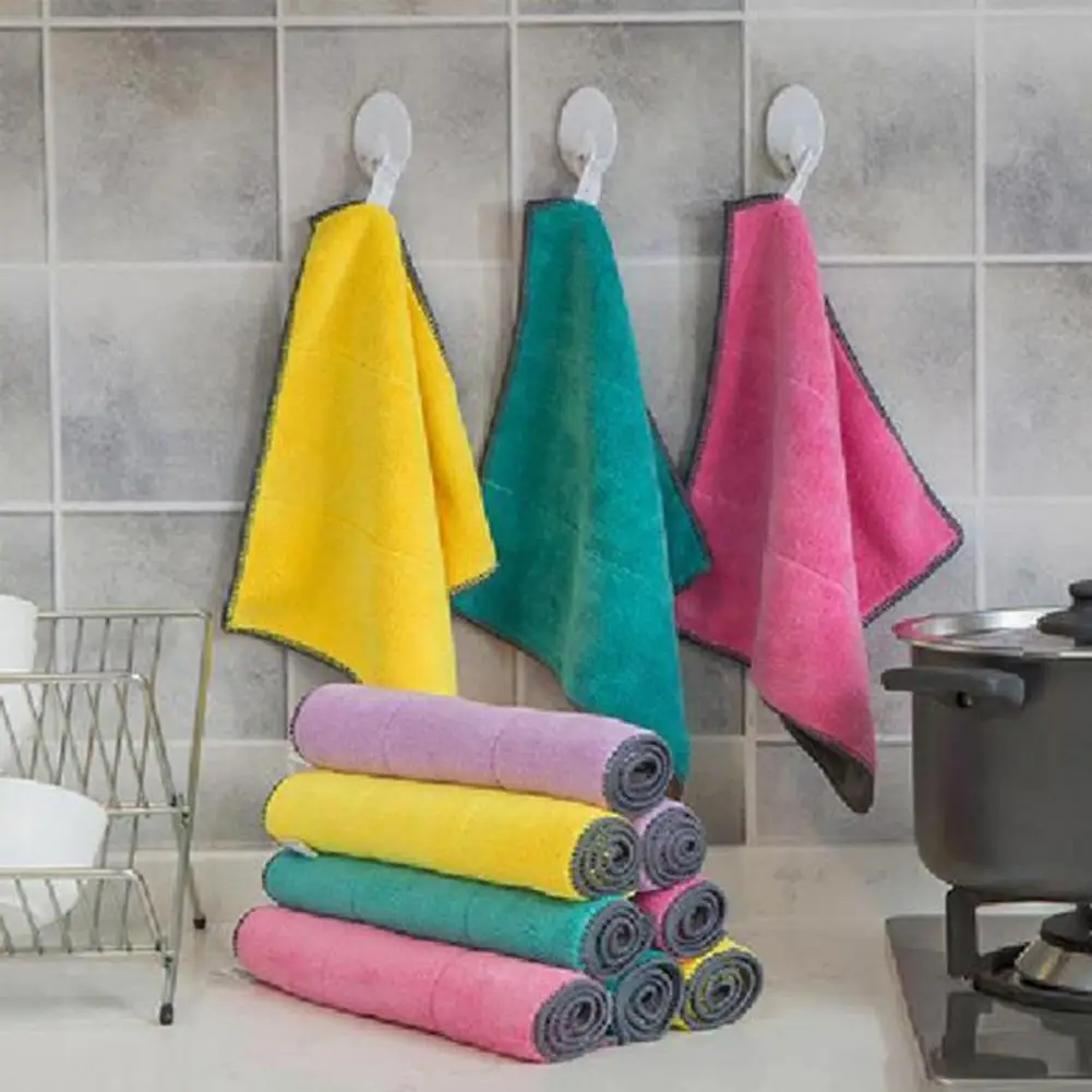 Portable Dish Cleaning Towel Washable Soft Absorbent Kitchen Towels Hand Towel Kitchen Washcloth
Portable Dish Cleaning Towel Washable Soft Absorbent Kitchen Towels Hand Towel Kitchen Washcloth