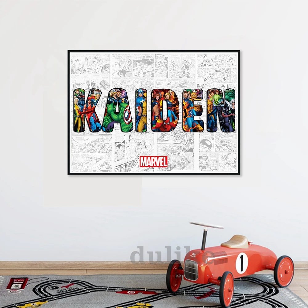 Personalized Marvel Name Word Art Print AVENGERS Character Poster Superhero Canvas Painting Wall Art Comic Hero Gift Home Decor
Personalized Marvel Name Word Art Print AVENGERS Character Poster Superhero Canvas Painting Wall Art Comic Hero Gift Home Decor