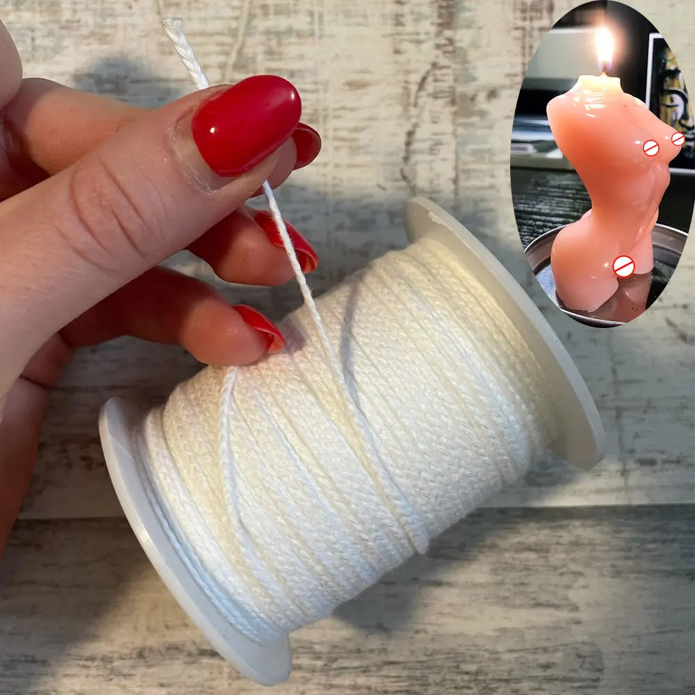 1 Roll 200 Feet 61M White Candle Wick Cotton Candle Woven Wick For DIY Candle Making Material Smokeless Wax Pure Cotton Core
1 Roll 200 Feet 61M White Candle Wick Cotton Candle Woven Wick For DIY Candle Making Material Smokeless Wax Pure Cotton Core