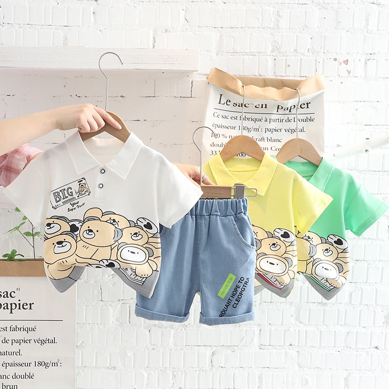 GBX-Baby Clothes Toddler Boy Clothes 0-5 - Years Old Summer Short-Sleeved Shorts Suit Baby Printed Shirt Two-Piece Suit 
GBX-Baby Clothes Toddler Boy Clothes 0-5 - Years Old Summer Short-Sleeved Shorts Suit Baby Printed Shirt Two-Piece Suit