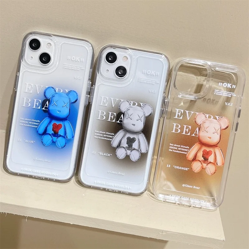 Halo Dye Gradient Bear Phone Anti Falling Protective Case for IPhone11 12 13 Pro Max X XR 7 8 Plus Cover Transparent IPhone Case
Halo Dye Gradient Bear Phone Anti Falling Protective Case for IPhone11 12 13 Pro Max X XR 7 8 Plus Cover Transparent IPhone Case