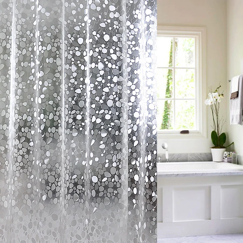 JG29 Plastic PEVA 3d Waterproof Shower Curtain Transparent White Clear Bathroom Curtain Luxury Bath Curtain With 12pcs Hooks
JG29 Plastic PEVA 3d Waterproof Shower Curtain Transparent White Clear Bathroom Curtain Luxury Bath Curtain With 12pcs Hooks
