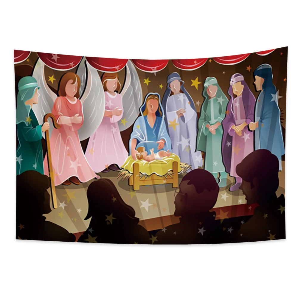 Nativity Angel Children Tapestry Mystical Wall Hanging Religious Retro Art Home Bedroom Living Room Decoration Backdrop Cloth
Nativity Angel Children Tapestry Mystical Wall Hanging Religious Retro Art Home Bedroom Living Room Decoration Backdrop Cloth