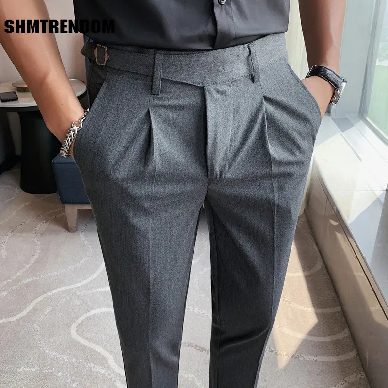 2023 New Style Men Business Casual Dress Pants Men Belt Design Slim Trousers Formal Office Social Wedding Party Dress Suit Pant
2023 New Style Men Business Casual Dress Pants Men Belt Design Slim Trousers Formal Office Social Wedding Party Dress Suit Pant