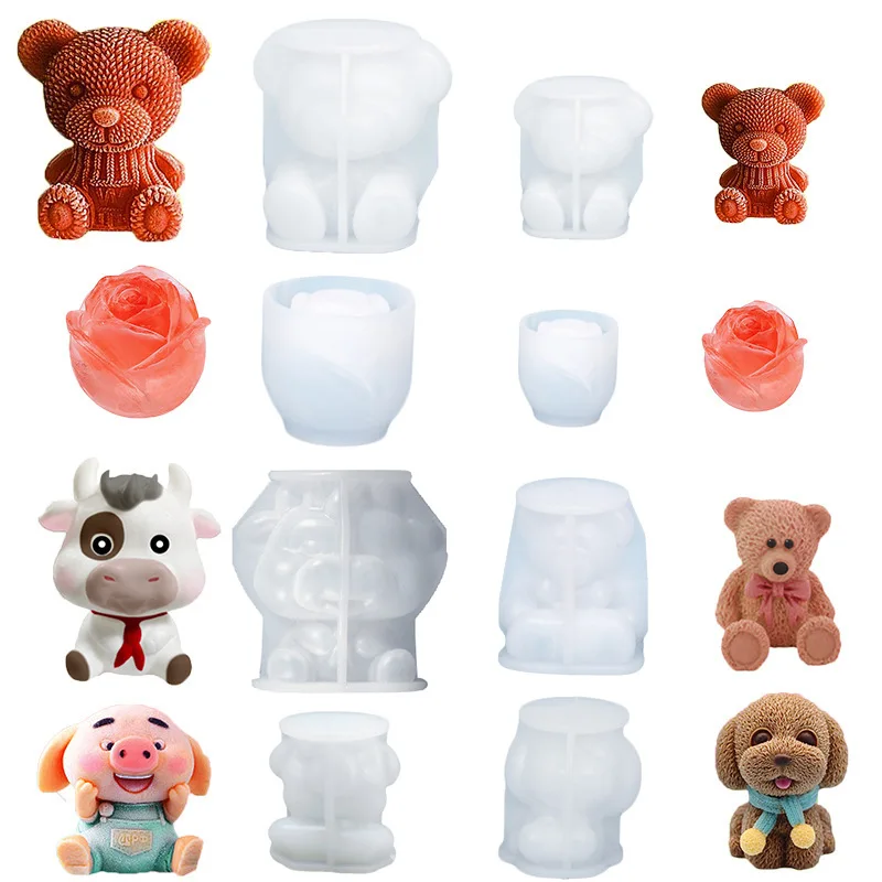 Cub ice cube 3D resin silicone ice bear mold 3D Cub ice lattice rose ice mold animal diy glue drop mold
Cub ice cube 3D resin silicone ice bear mold 3D Cub ice lattice rose ice mold animal diy glue drop mold