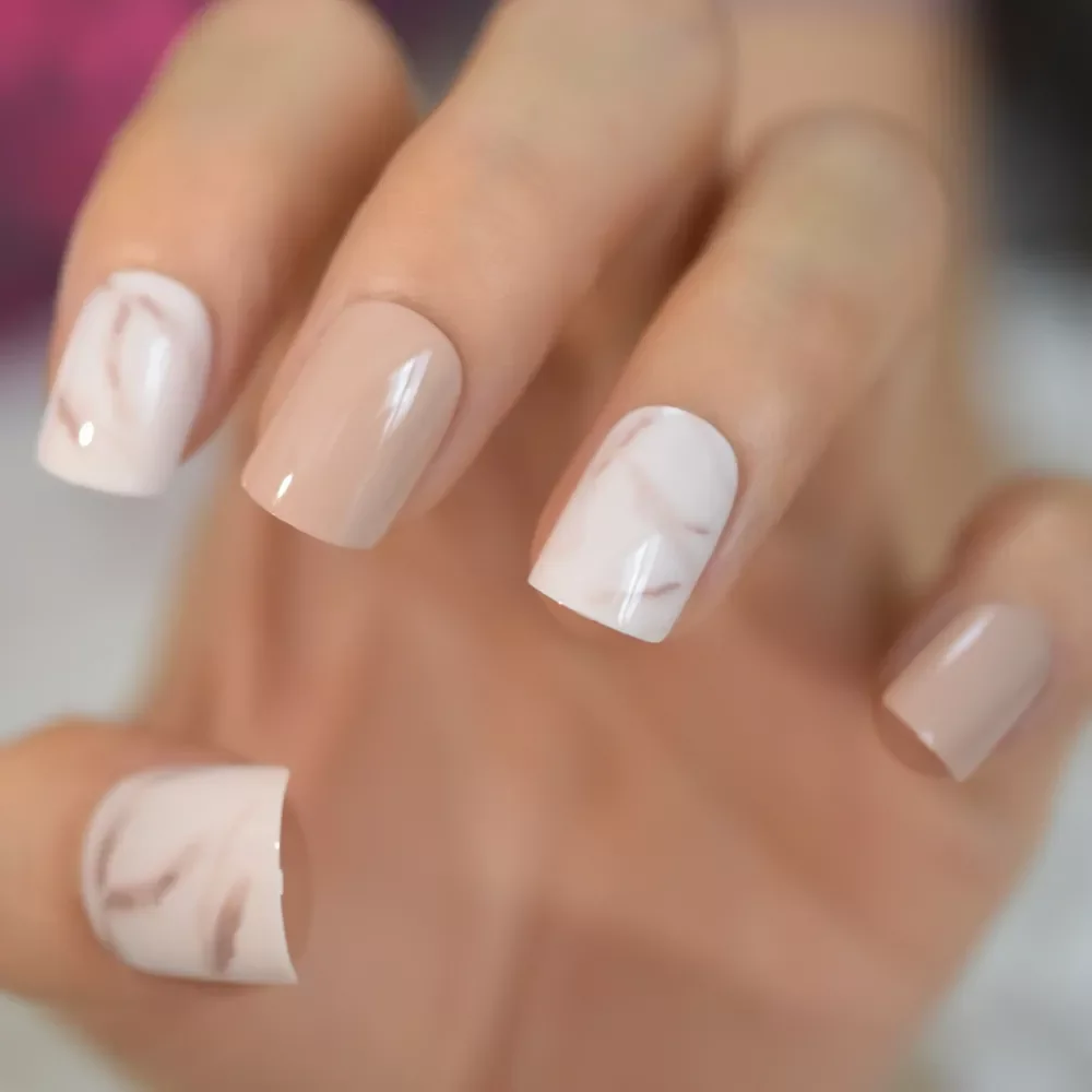 2022New Fake Nails Khaki Nude Marble Pattern Artificial False Nail Tips for Office Home Square Short Faux Ongle Free Glue Sticke
2022New Fake Nails Khaki Nude Marble Pattern Artificial False Nail Tips for Office Home Square Short Faux Ongle Free Glue Sticke