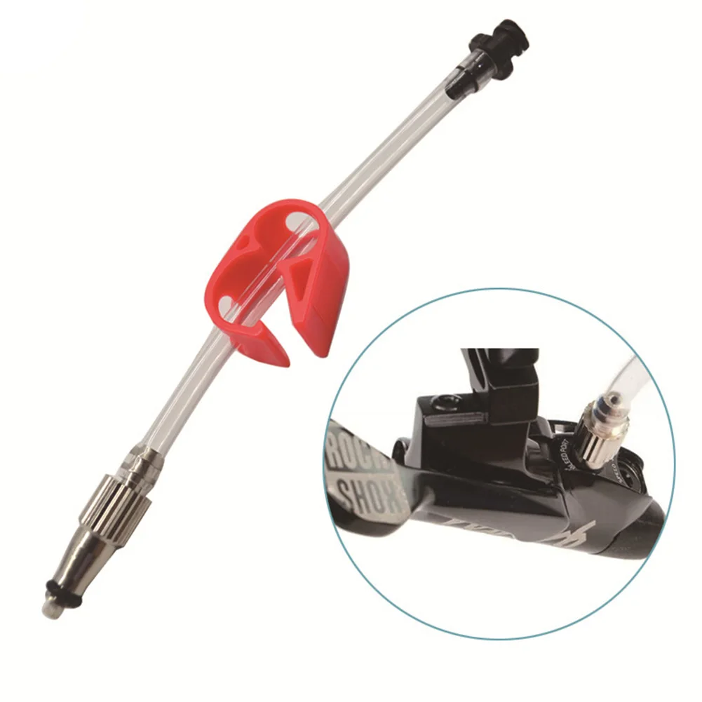Remote Connector 1* Oil injection Silver+Red Bicycle Brake For Reverb For RockShox Hydraulic Joint Practical Tool Durable
Remote Connector 1* Oil injection Silver+Red Bicycle Brake For Reverb For RockShox Hydraulic Joint Practical Tool Durable