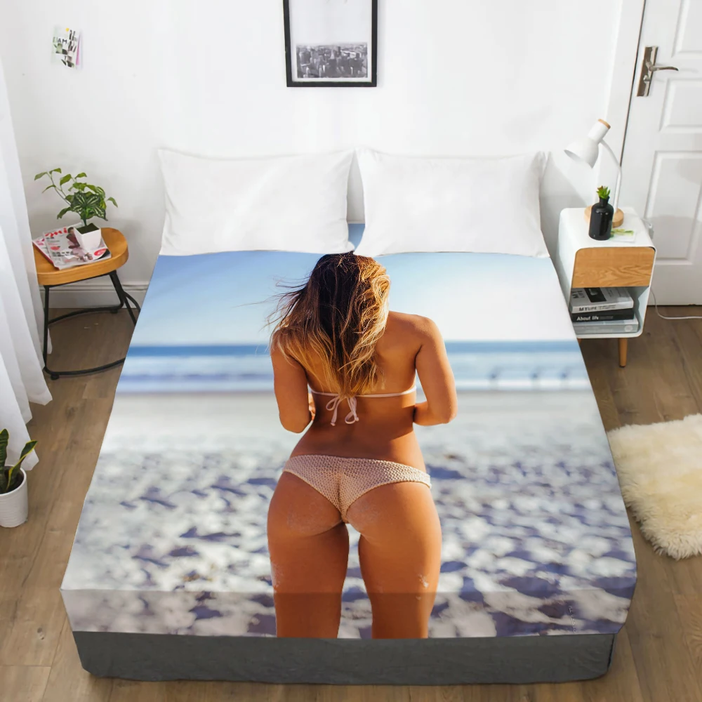 3D Digital Bikini Printing Elastic Fitted Sheet 30 Cm To 40 Cm Deep Only 1pc Mattress Cover No Pillowcases Twin Full Queen King
3D Digital Bikini Printing Elastic Fitted Sheet 30 Cm To 40 Cm Deep Only 1pc Mattress Cover No Pillowcases Twin Full Queen King