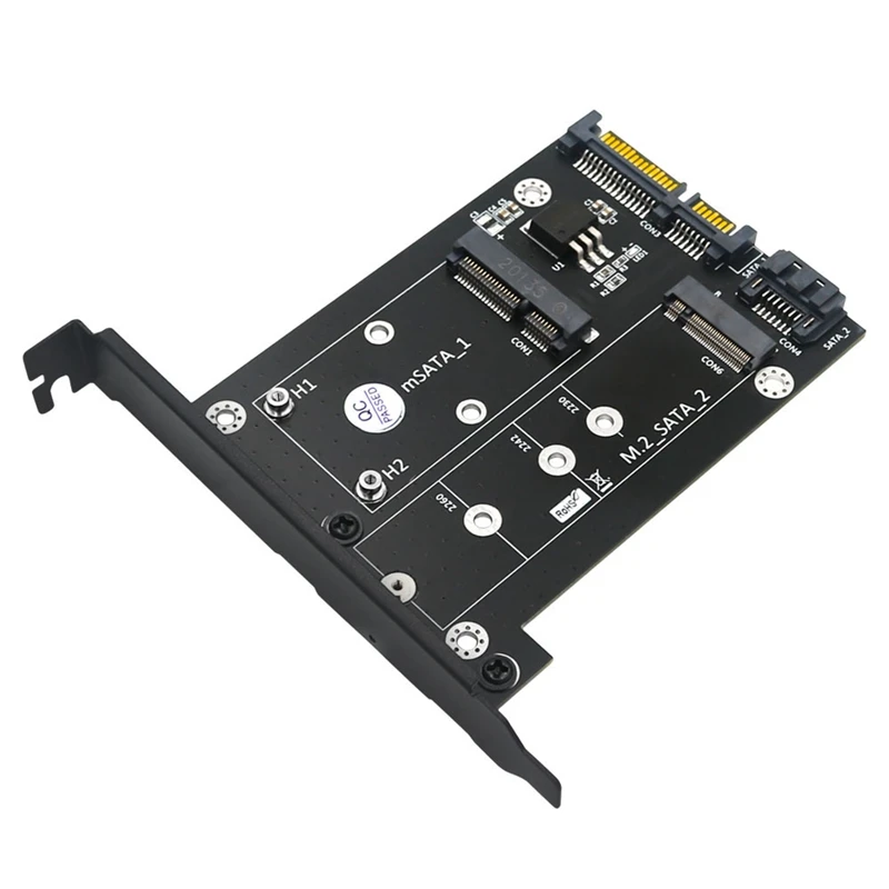 Upgrade Version 2 In 1 MSATA / M.2 NGFF SSD To Dual SATA3 6Gbps Converter Adapter Card With Full Height Profile Bracket
Upgrade Version 2 In 1 MSATA / M.2 NGFF SSD To Dual SATA3 6Gbps Converter Adapter Card With Full Height Profile Bracket