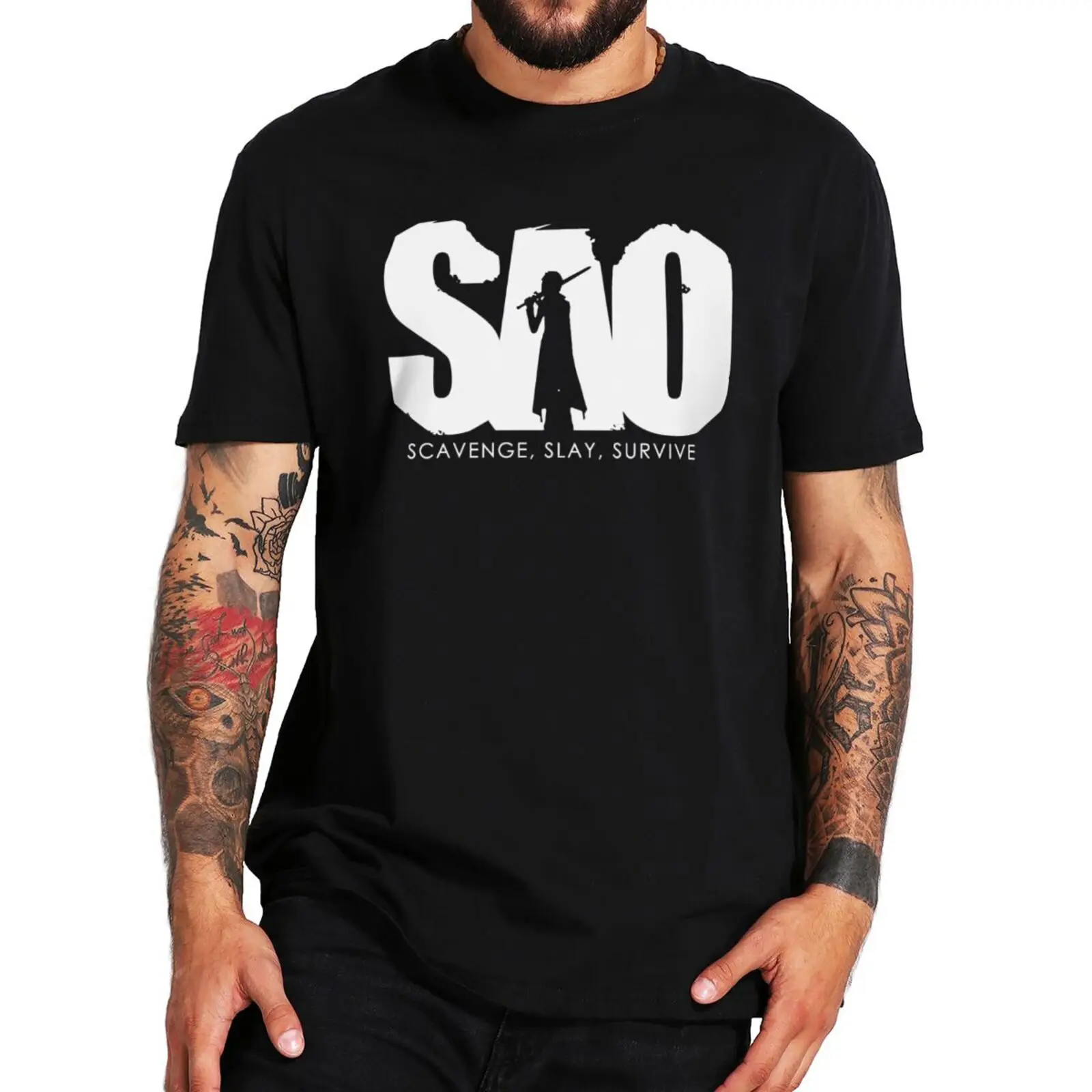 SAO Sword Art Online T-shirt Japanese Anime Manga Fans Essential T Shirt For Men Premium 100% Cotton Soft Tshirts EU Size
SAO Sword Art Online T-shirt Japanese Anime Manga Fans Essential T Shirt For Men Premium 100% Cotton Soft Tshirts EU Size